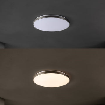 Astrid 21.25" Modern Minimalist Iron Circle Integrated LED Flush Mount - JONATHAN Y